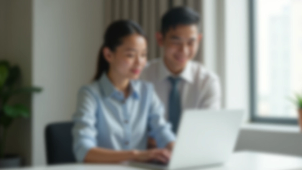 Person at computer setting up automatic bank transfers and payment automation